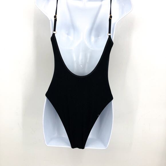L*SPACE Women's Holly Classic One Piece Swimsuit Small Black Scoop Back NWT - Picture 6 of 11